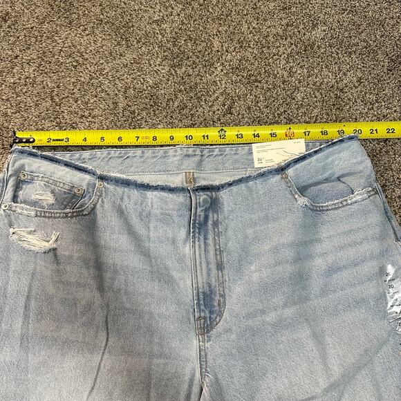 AMERICAN EAGLE Women's Low-Rise '90s Straight Jean Size 20 In Cool Classic - Picture 8 of 13